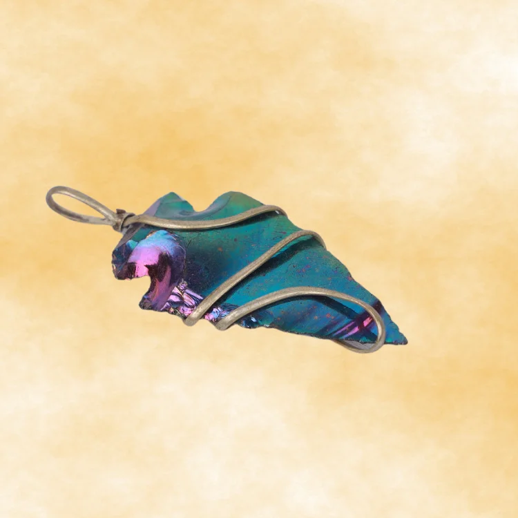 Natural Green Fluorite Stone Pendant